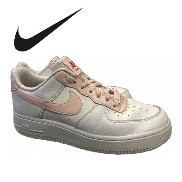 Nike Pink and White Air Force 1 AF1 - Size 8 - Picture 3 of 6